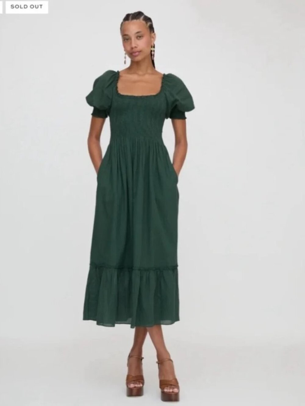 Hill House Home Louisa Green Shadow Stripe EUC XS